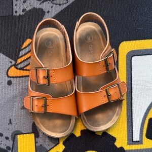 Cat & Jack Orange Kids Sandals with Buckle Straps